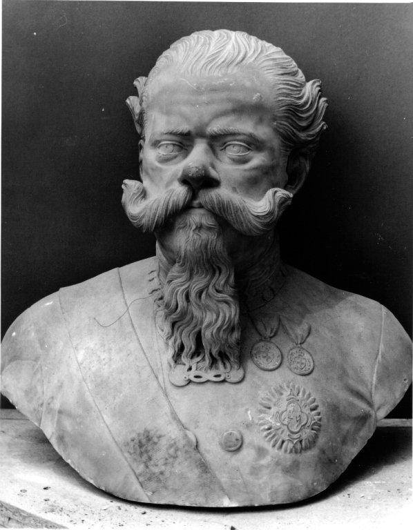 ritratto di Vittorio Emanuele II (scultura) - ambito italiano (ultimo quarto sec